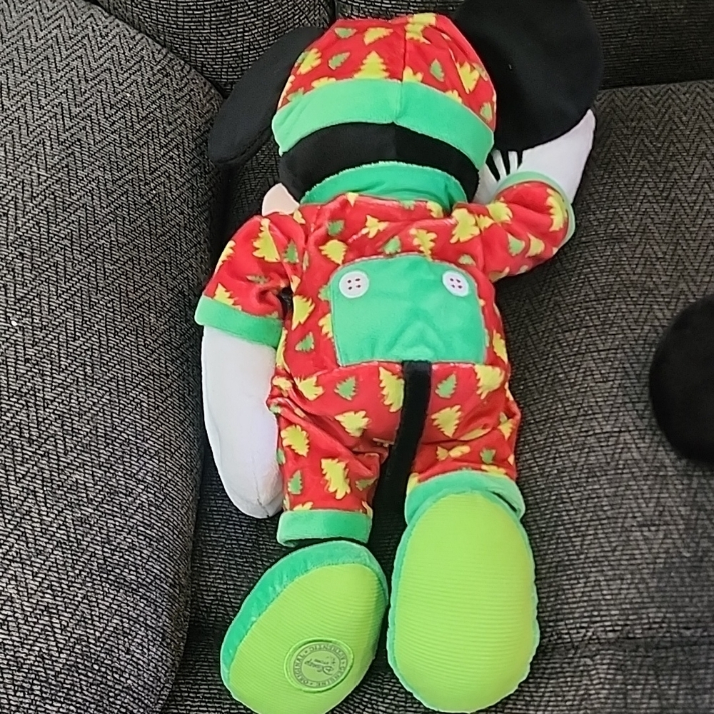 Disney Mickey and Minnie Mouse Holiday Plush Set - Red and Green - Picture 5 of 15